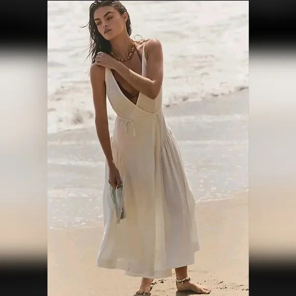 Free People Midi Dress NWOT - Picture 3 of 9